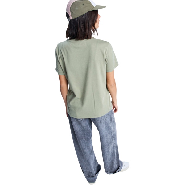 2026 Roxy Frauen Ocean Straßenkunst T-Shirt ERJZT06015 - Oil Green